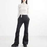 Rish Off-Shirring T-Shirt (Muffler Set)