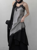 Silver Lace Slip One Piece
