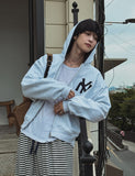 NY Applique Crop Hood Zip-Up