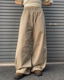 Oru Peach Cotton Banding Wide Pants