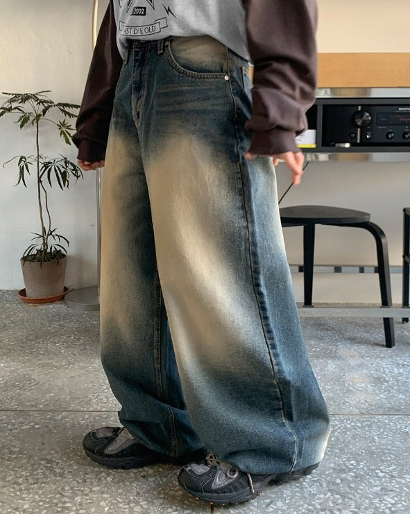 【BAON】Nikuro Vintage Washing Denim Pants BAON (バオン) - ニクロビンテージウォッシュ加工デニムパンツ