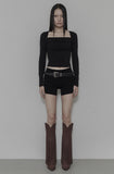 [mnem] Bolero Shirring Top - Renew