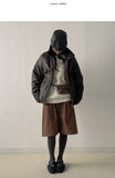 [Quilting/unisex] Deep Leather Overfit Blouson
