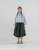 [AG.W] Front Zip Fishtail Balloon Skirt