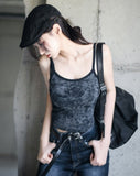 Marble Pattern Crop Top