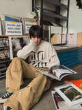 Vintage Graphic Waffle Round Long Sleeve