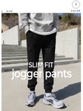 With banding cargo jogger pants