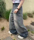 Hitsumi washing wide denim pants