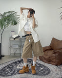 Coel Zip Cargo Bermuda Pants