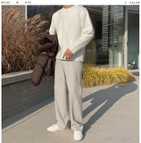 Belly wool wide slacks