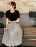 Terial Pearl Neck Volume Knit