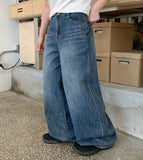 Maomi Summer Washing Wide Denim Pants