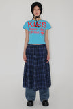 FRILL CHECK LONG SK