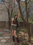 nylon strap cargo pocket skirt