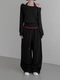 (Unisex) Drick Strap Belt Sweatpants