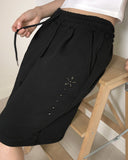 [UNISEX] Scent You Studded Pintuck Banding Bermuda Training Pants