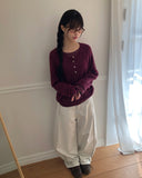 Kenu Cutout Balloon Wide Cotton Pants