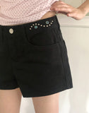 Boick Studded Cotton Shorts