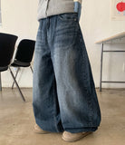 Mentoni Washing Balloon Wide Denim Pants