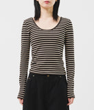 (W) Fair Fleece Striped Top