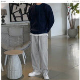 Naru brushed one-tuck sweatpants