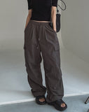 loopy pocket cargo nylon pants