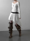 Deacon Patch Pocket Cotton Skirt