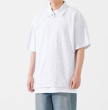 Wide Collar Short Sleeve T-shirt