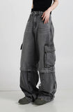 Blackring Zipper Cargo Denim