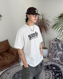 Suede short sleeve t-shirt
