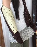 Nohi Rib Long Layered Lace Sleeveless