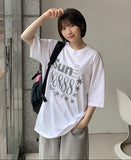 [unisex] Pelu Printing Over Short Sleeve Tee