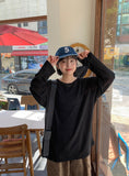 [unisex] Wild Color Linen Over Long Sleeve Tee
