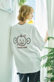 Heart Monkey Embroidery Short Sleeve T-shirt