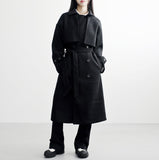 Vosto wool trench coat