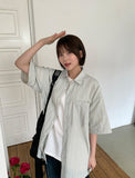 [unisex] Delve Nylon Over Short Sleeve Shirt