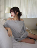 Plie shoulder snap button short sleeve