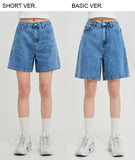 [U-DENIM] Summer A-line Half Denim Pants