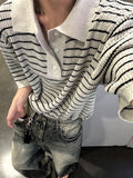 Lewen Striped Collar Knit