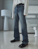Deca two-line flare denim pants