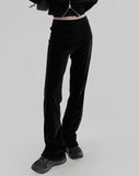 showble velvet straight pants