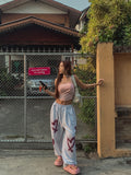 Heart Spray String Training Pants
