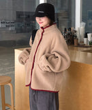 Felmin Color Matching Over Dumble Fleece Jumper