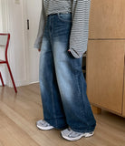 Cocoro vintage washed denim pants