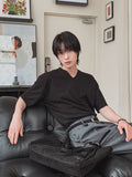 Slap V-neck half t-shirt