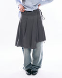 Noma pleats wrap skirt