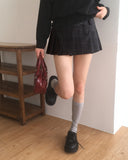 Daffel Check Pleated Mini Skirt