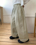 Tsudi Cotton Pintuck Balloon Wide Pants