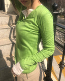Duric Button Henley Neck Tencel Long Sleeve T-shirt