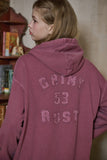 [2-WAY] Rust Patch Pigment Hood Zip-Up